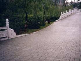 彩色壓印混凝土路面